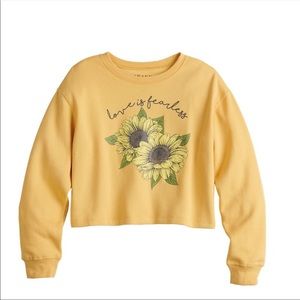 Vintage Crop Top Sweatshirt